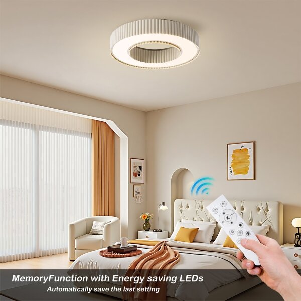 Brilagi -LED Димируемо таванно осветително тяло LUMIX LED/48W/230V 3000-6000K бежово диаметър 50 см+ДУ