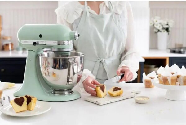 Планетарен миксер KitchenAid Artisan Elegance 5KSM125EPT, 300W, 4.8 л, Direct drive, 10 скорости, Зелен