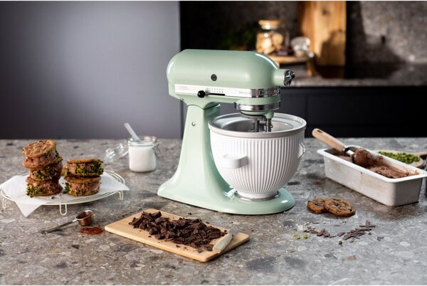 Планетарен миксер KitchenAid Artisan Elegance 5KSM125EPT, 300W, 4.8 л, Direct drive, 10 скорости, Зелен