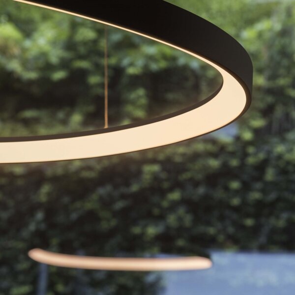 Ideal Lux - LED полилей на кабел GEMINI LED/47W/230V 2700K Ø 61 cm CRI 90 черен
