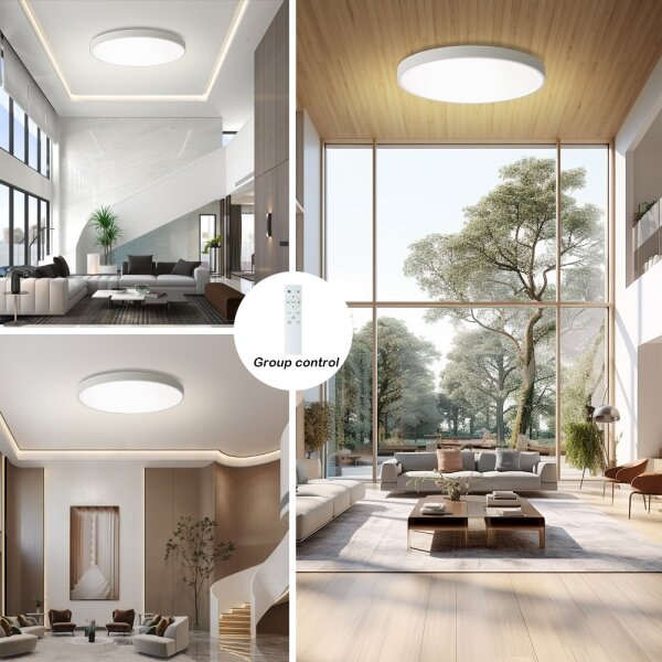 BRILAGI - димируемо LED осветително тяло POOL SMART LED/128W/230V диам. 100 см Wi-Fi Tuya бяло + дистанционно управление