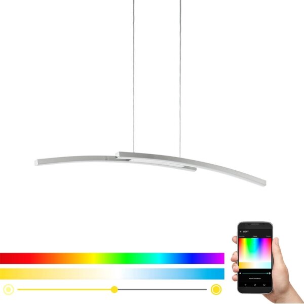 Eglo 97911 - LED RGB полилей на кабел с възможност за димиране FRAIOLI-C LED/34W/230V