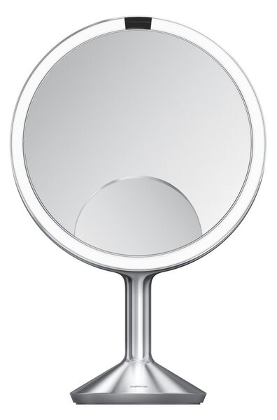 Козметично огледало със светлина/увеличително (5x) ø 25 cm Sensor Trio Max – simplehuman