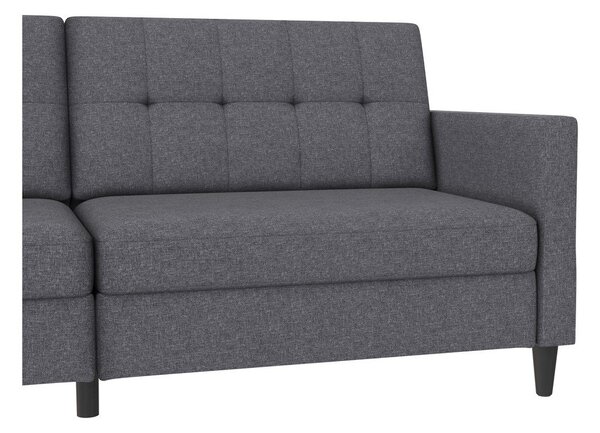 Сив сгъваем диван 203 cm Hartford – Støraa