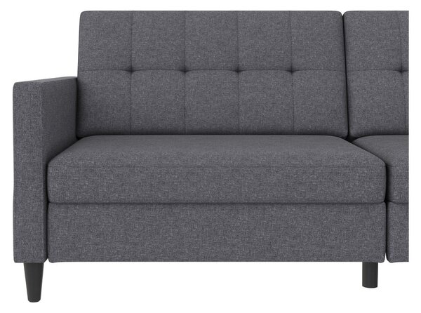 Сив сгъваем диван 203 cm Hartford – Støraa