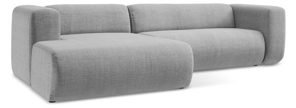 Светлосив ъглов диван (ляв ъгъл) Ekahi – Makamii