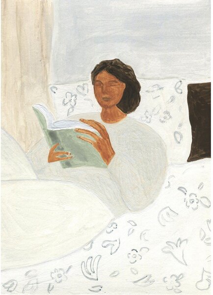 Постер 50x70 cm Morning Read – Isabelle Vandeplassche – The Poster Club