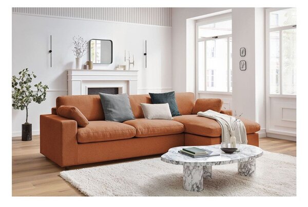 Оранжев ъглов диван Belair – Bobochic Paris