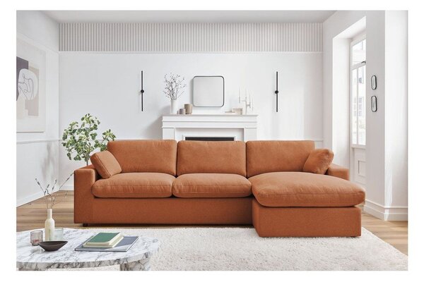 Оранжев ъглов диван Belair – Bobochic Paris