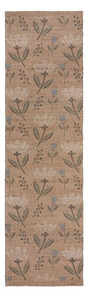 Ръчно изработена пътека със смес от юта в естествен цвята 60x230 cm Arriana – Flair Rugs