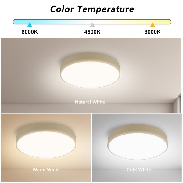 Brilagi - LED таванно осветително тяло POOL LED/36W/230V 3000/4000/6000K Ø 30 cm бежово