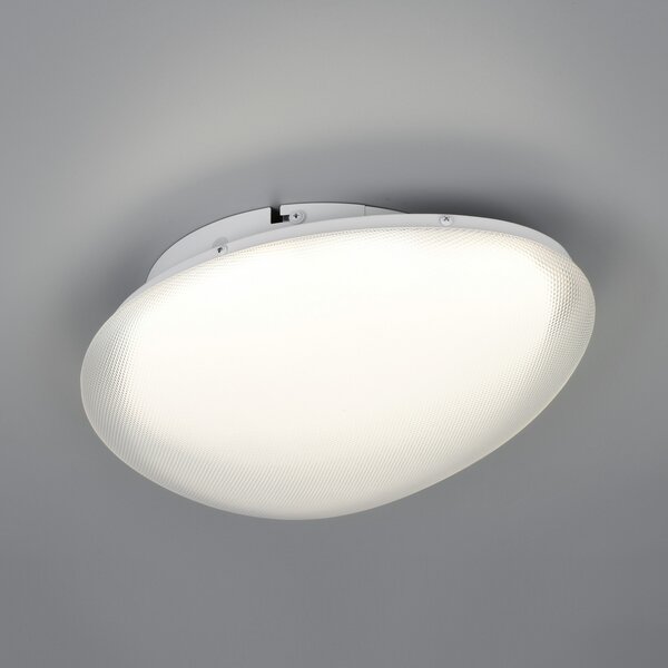 Trio Lighting LED таванна лампа Ozera, дължина 36 см, бяла, пластмаса, CCT, Затъмняване, Бял, Дневна/трапезария, Пластмаса, Модерен