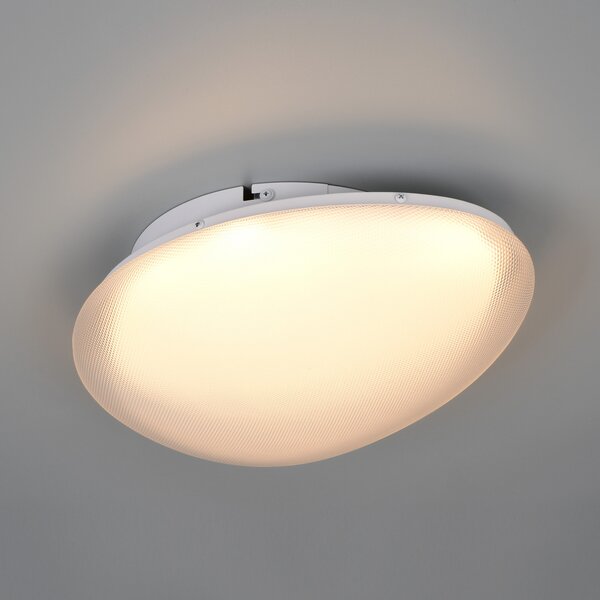 Trio Lighting LED таванна лампа Ozera, дължина 36 см, бяла, пластмаса, CCT, Затъмняване, Бял, Дневна/трапезария, Пластмаса, Модерен