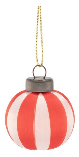 Текстилни коледни топки в комплект 6 бр. 12 cm Yarn Stripe – Sass & Belle