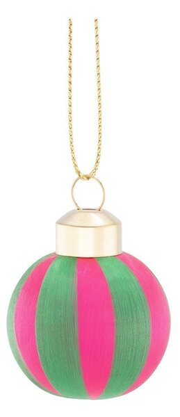 Текстилни коледни топки в комплект 6 бр. 12 cm Yarn Stripe – Sass & Belle