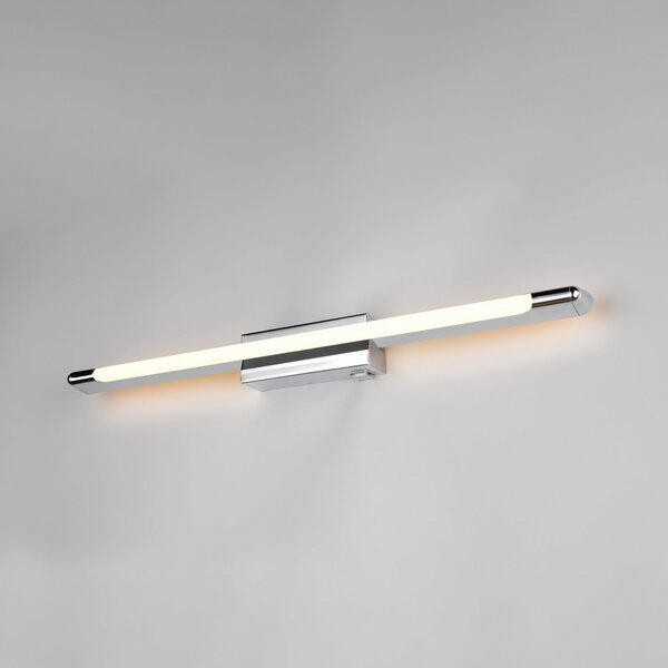 Trio Lighting LED стенна лампа „Алберто“, хром, ширина 71 см, метал, IP44, Затъмняване, Хром, Баня, Метал, Модерен