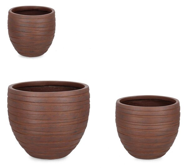 Комплект саксии 3 бр. ø 46 cm Strips – Bizzotto
