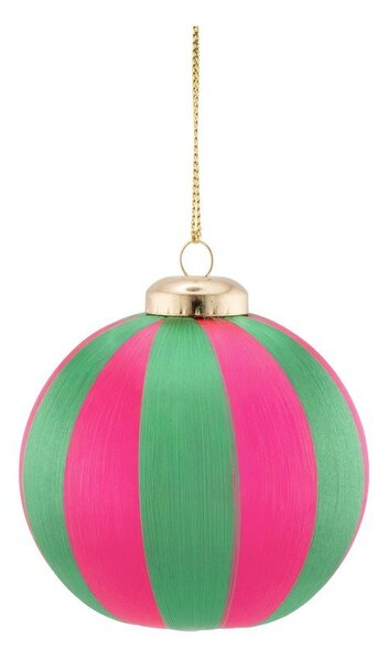 Текстилни коледни топки в комплект 6 бр. 23,5 cm Yarn Stripe – Sass & Belle