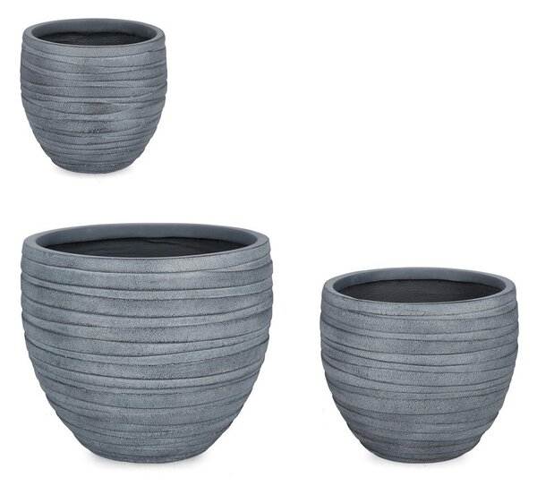 Комплект саксии 3 бр. ø 46 cm Strips – Bizzotto