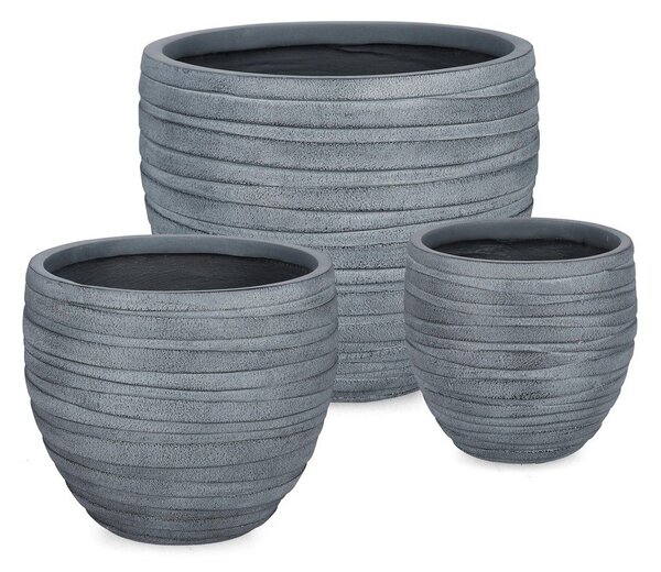 Комплект саксии 3 бр. ø 46 cm Strips – Bizzotto