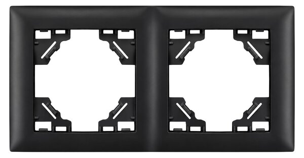 Двойна рамка за контакти OSTE JNH014-2F Black