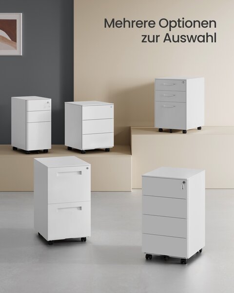 Шкаф за бюро Fiset White Songmics 39x45x69,4 cm