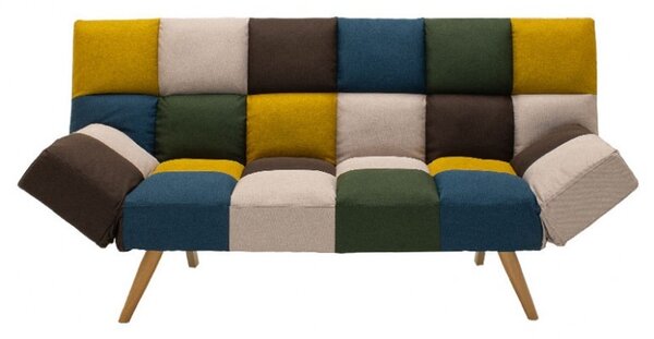 3-местен разтегателен диван Freddo многоцветна тъкан 182x81x84 cm