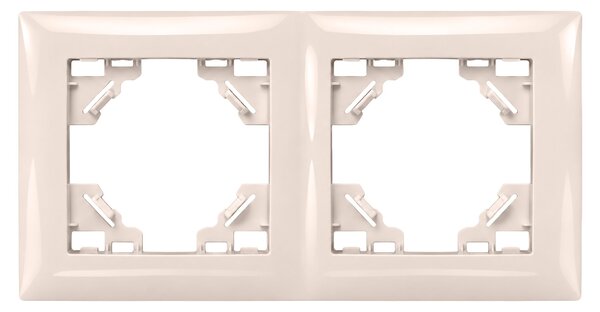 Двойна рамка за контакти OSTE JNH014-2F Beige