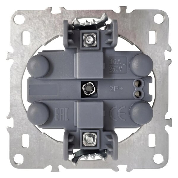 Двоен контакт със заземяване OSTE JNH002-G Black