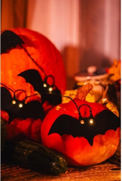 Retlux - LED Декоративна верига HALLOWEEN 10xLED/2xAA/топло бял 1,3 м прилепи