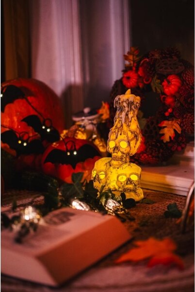 Retlux - LED Декоративна верига HALLOWEEN 10xLED/2xAA/топло бял 1,3 м прилепи