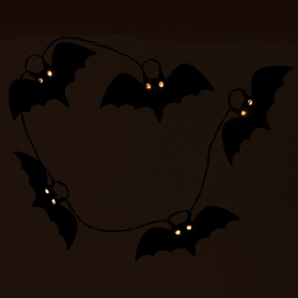 Retlux - LED Декоративна верига HALLOWEEN 10xLED/2xAA/топло бял 1,3 м прилепи