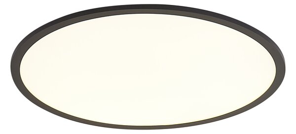 Smart LED панел черен 60cm вкл. LED димиране до топло с дистанционно управление - Knob