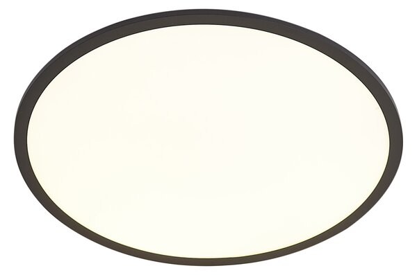 Smart LED панел черен 60cm вкл. LED димиране до топло с дистанционно управление - Knob