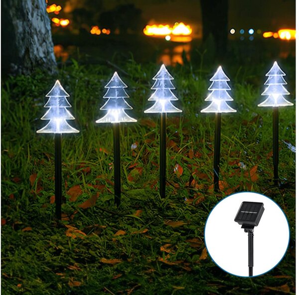 Aigostar LED соларна коледна лампа LED/0,054W/1,2V 1m IP65 студена бяла