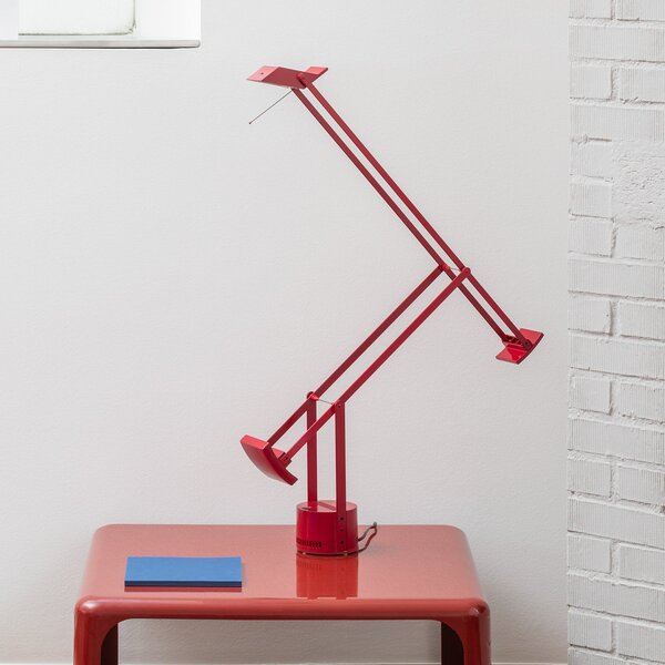 Artemide Дизайнерска настолна лампа Tizio LED, червена, Червен, кабинет / офис, Пластмаса, Дизайн