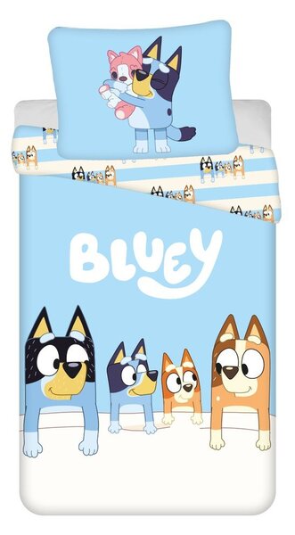 Единично памучно детско спално бельо 140x200 cm Bluey – Jerry Fabrics