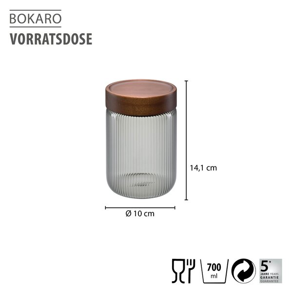 GEFU Стъклен канистер BOKARO - 700 мл