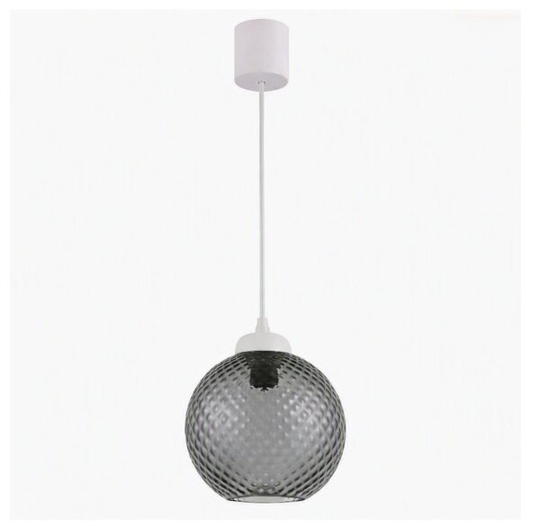 Brilagi - LED полилей на кабел RETRO GLASS 1xE27/60W/230V Ø 18 см бял/димносив