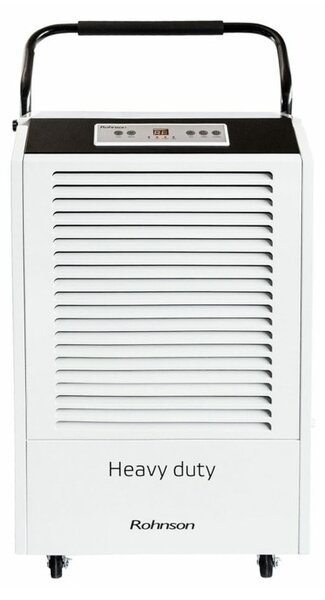 Обезвлажнител Rohnson R-9390, 920W, капацитет на изсушаване 90 l на ден, подходящ за помещения до 350 кв.м, ниво на шум 58 db, бял