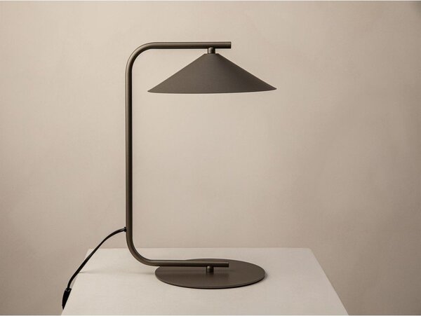Кафява метална настолна лампа (височина 42 cm) Nocte – Micadoni