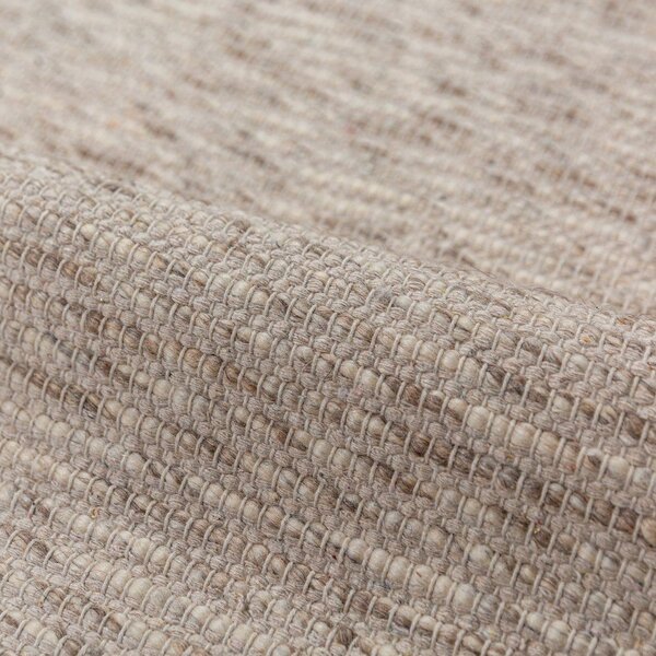 Ръчно изработен килим със смес от вълна в естествен цвят 120x170 cm Rue – Flair Rugs