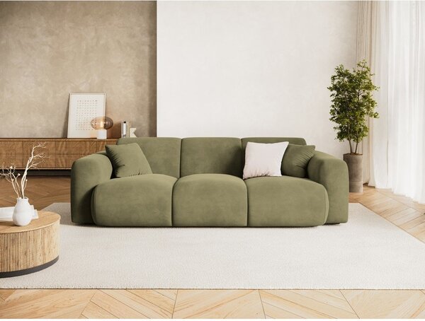 Кадифен диван в цвят каки 235 cm Molino – Micadoni