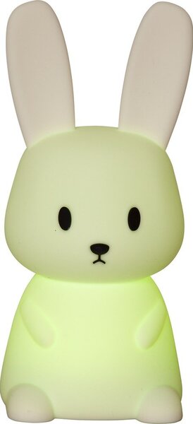 Бяла LED детска нощна лампа Bunny – Star Trading
