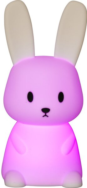 Бяла LED детска нощна лампа Bunny – Star Trading