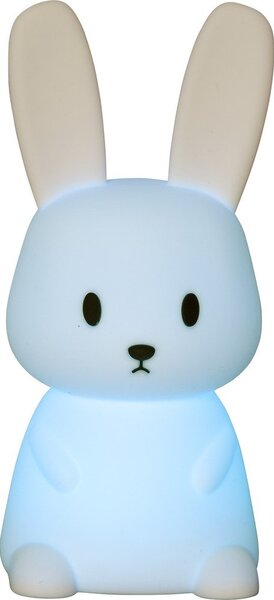 Бяла LED детска нощна лампа Bunny – Star Trading