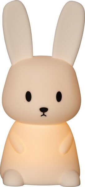 Бяла LED детска нощна лампа Bunny – Star Trading