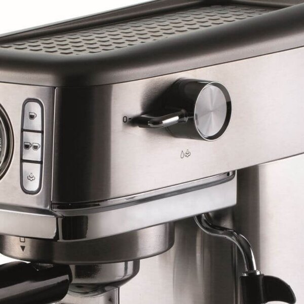Кафемашина Ariete ESPRESSO METAL SLIM 1381/10, 1300W, 15 bar, 1.1 л, Манометър, Инокс