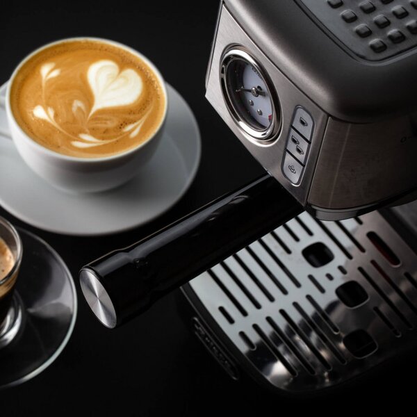 Кафемашина Ariete ESPRESSO METAL SLIM 1381/10, 1300W, 15 bar, 1.1 л, Манометър, Инокс