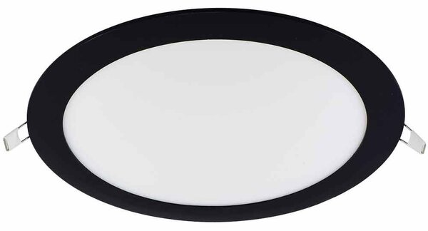 V КРЪГЪЛ LED ПАНЕЛ ЗА ВГРАЖДАНЕ ЧЕРЕН 4000K 18W